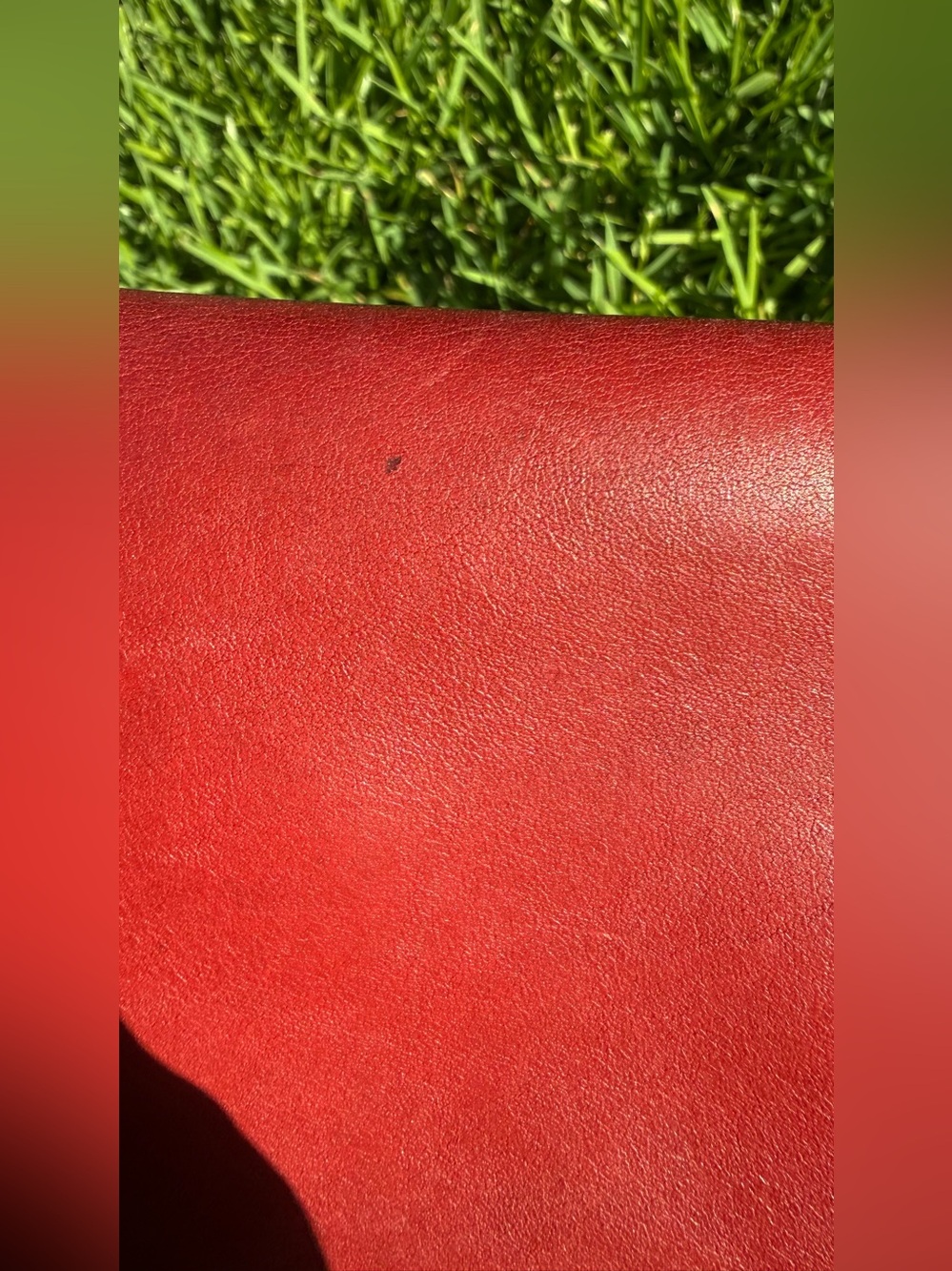 90s Vintage Coach Red Leather Cosmetic Clutch SLG Turnlock Pouch 7171 - Picture 11 of 14